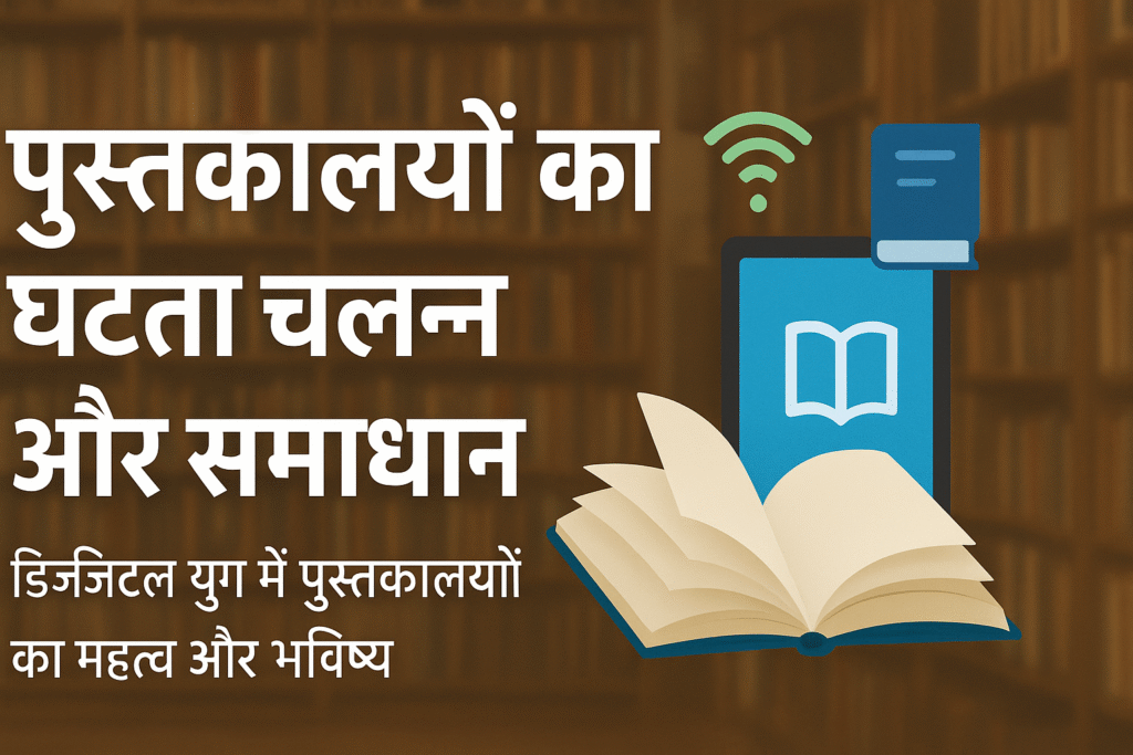 पुस्तकालयों का घटता चलन