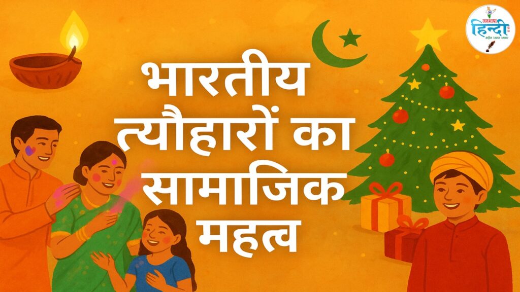 भारतीय त्यौहारों का सामाजिक महत्व