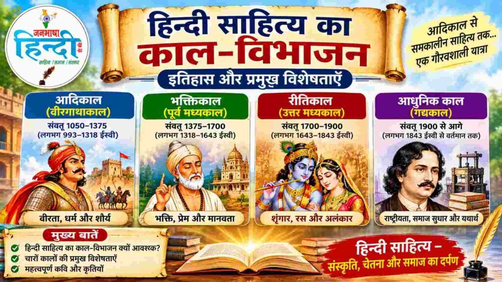 हिन्दी साहित्य का काल विभाजन