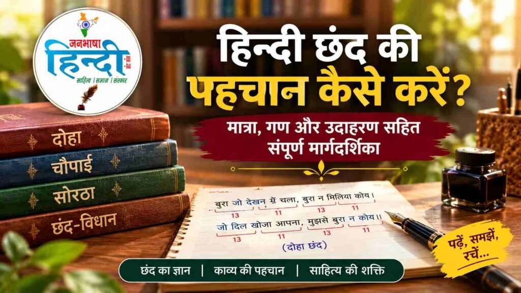 हिन्दी छंद की पहचान
